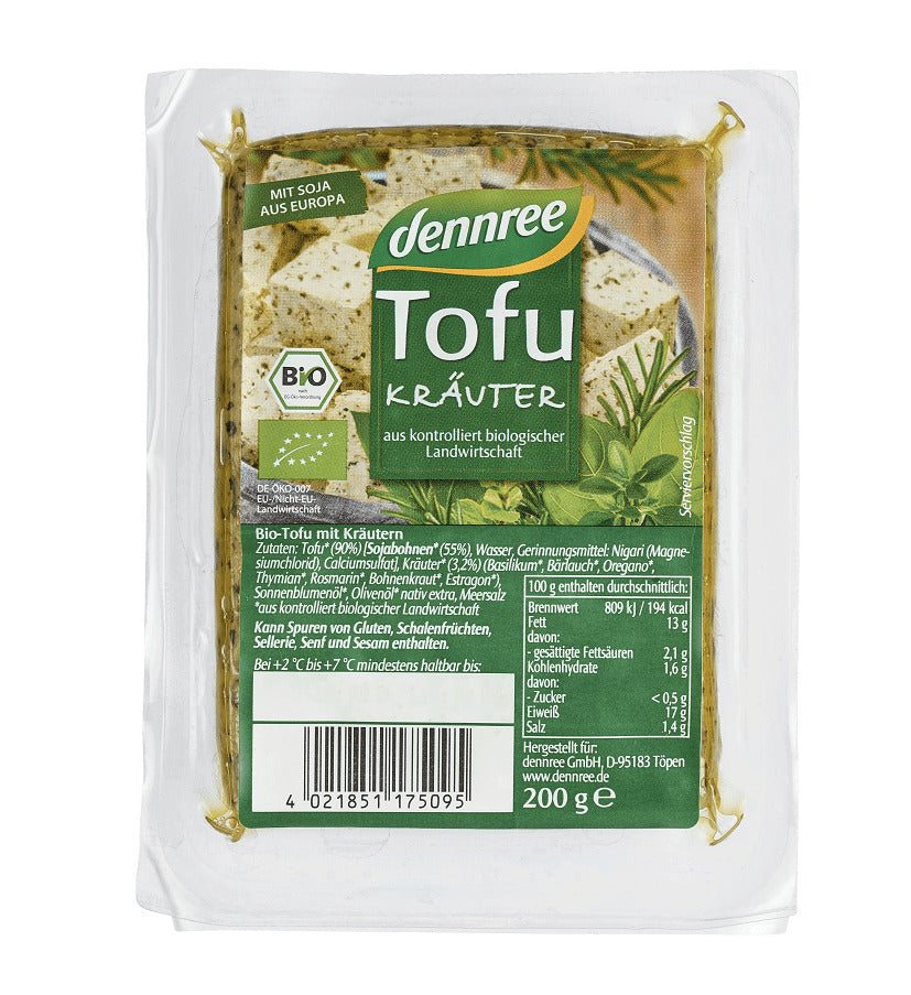 Tofu Bio cu Verdeturi Dennree 200 g