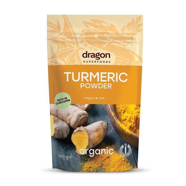Pudra de Turmeric (Curcuma) Bio Dragon Superfoods 150 g
