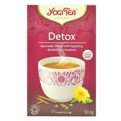 Bio Yogi Tea Detox Ceai ayurvedic Detoxifiant cu Lemn Dulce, Papadie si Scortisoara 30,6 g