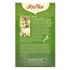 Bio Yogi Tea Green Balance Ceai ayurvedic cu Ceai Verde,Lemon grass si Menta 30,6 g