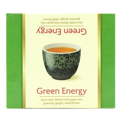Bio Yogi Tea Green Energy Ceai ayurvedic Energizant cu Ceai Verde,Guarana,Ghimbir si Soc 30,6 g