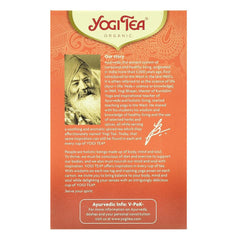 Bio Yogi Tea Heartwarming Ceai ayurvedic Bucuria Vietii cu Busuioc,Coaja de Portocala si Chili 30,6 g