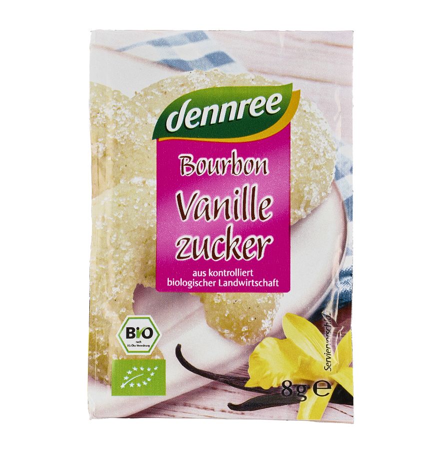 Zahar Vanilat Bio Bourbon Dennree 3 x 8 g
