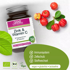 Zinc+Vitamin C Bio Complex GSE 500 mg 60 Tablete 30 g