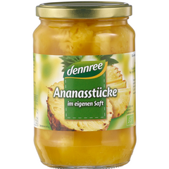 Bio Ananas Bucati in Suc Propriu Borcan 685 g