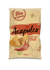 Bio Tortilla Chips cu Chili Acapulco 125 g