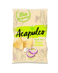 Tortilla Chips Bio cu Smantana si Ceapa Acapulco 125 g