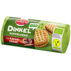 Biscuiti Bio Vegani din Spelta cu Crema de Cacao Wikana 90 g