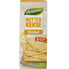 Biscuiti Bio din Spelta cu Unt Dennree 3 x 50 g 150 g