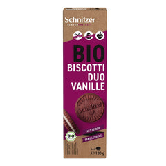 Biscuiti Bio Biscotti Duo Vanilie Vegan Fara Gluten Schnitzer 130 g