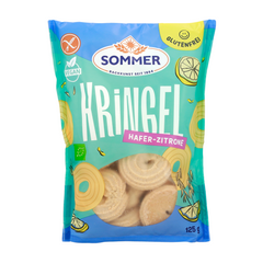 Biscuiti Bio Vegani cu Ovaz si Lamaie Fara Gluten Sommer 125 g