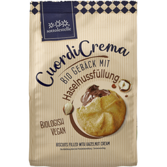 Biscuiti Bio Vegani cu Umplutura de Alune Sottolestelle 200 g