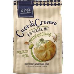 Biscuiti Bio Vegani cu Umplutura de Fistic Sottolestelle 200 g