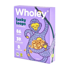 Cereale Bio din Grau Integral si Ovaz Ineluse Lucky Loops Wholey 275 g