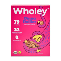 Cereale Bio din Grau Integral si Ovaz Melcisori cu Scortisoara Wholey 275 g