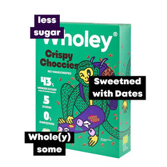 Cereale Bio din Orez si Ovaz Crispy Choccies Wholey 275 g