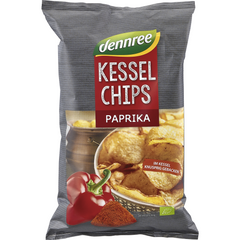 Chips-uri Bio Kessel cu Paprika Dennree 125 g