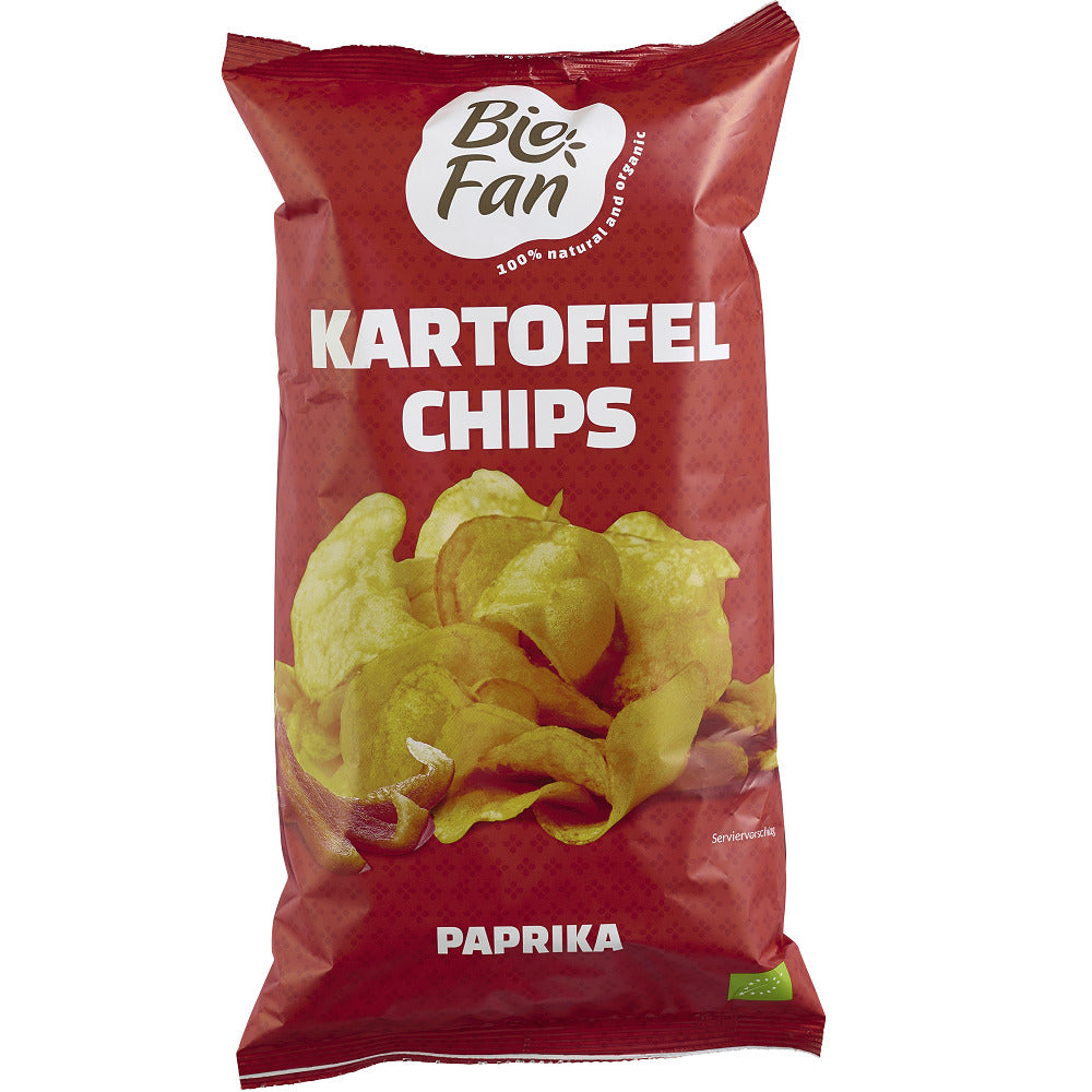 Chipsuri Bio din Cartofi cu Paprika Biofan 125 g