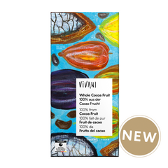 Ciocolata Tafel Fructe de Cacao Intregi 100% vegana Vivani 80 g