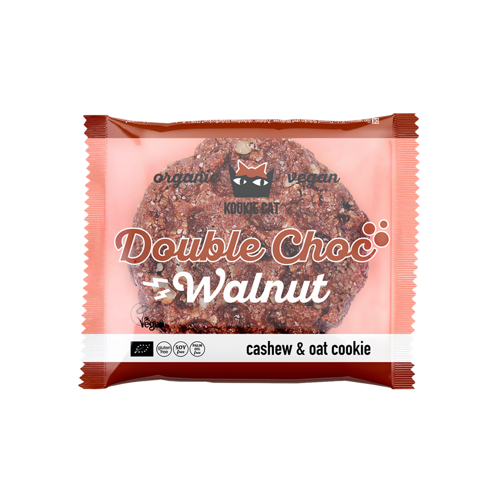 Cookie Bio cu Nuci si Cacao Fara Gluten Kookie Cat 50 g