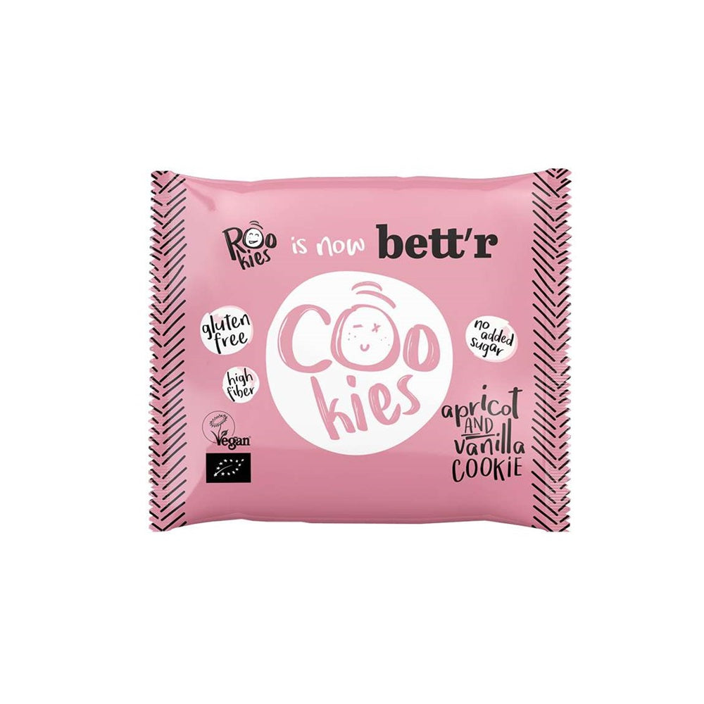 Cookie cu Caise si Vanilie Bio Fara Gluten Rookies 40 g