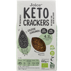 Crackers Keto Bio cu Seminte de in Aurii Joice 60 g