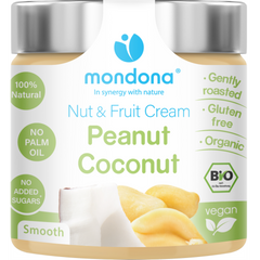 Crema Tartinabila Bio Vegana din Unt de Arahide si Cocos Mondona 220 g