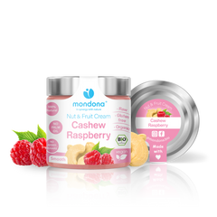 Crema Tartinabila Bio Vegana din Unt de Caju si Zmeura Mondona 220 g