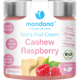 Crema Tartinabila Bio Vegana din Unt de Caju si Zmeura Mondona 220 g
