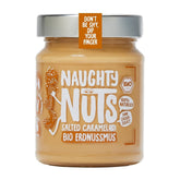 Crema Tartinabila Bio cu Unt de Arahide si Caramel Sarat Naughty Nuts 250 g