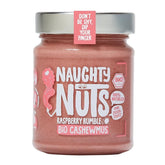 Crema Tartinabila Bio cu Unt de Caju si Zmeura Naughty Nuts 250 g