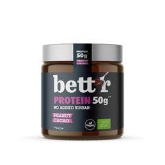 Crema Proteica Tartinabila Vegana Bio cu Arahide si Cacao Fara Zahar Adaugat Bettr 250 g