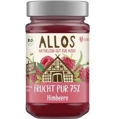 Dulceata de Zmeura Bio Indulcita cu Sirop de Agave 75% Fruct Allos 250 g