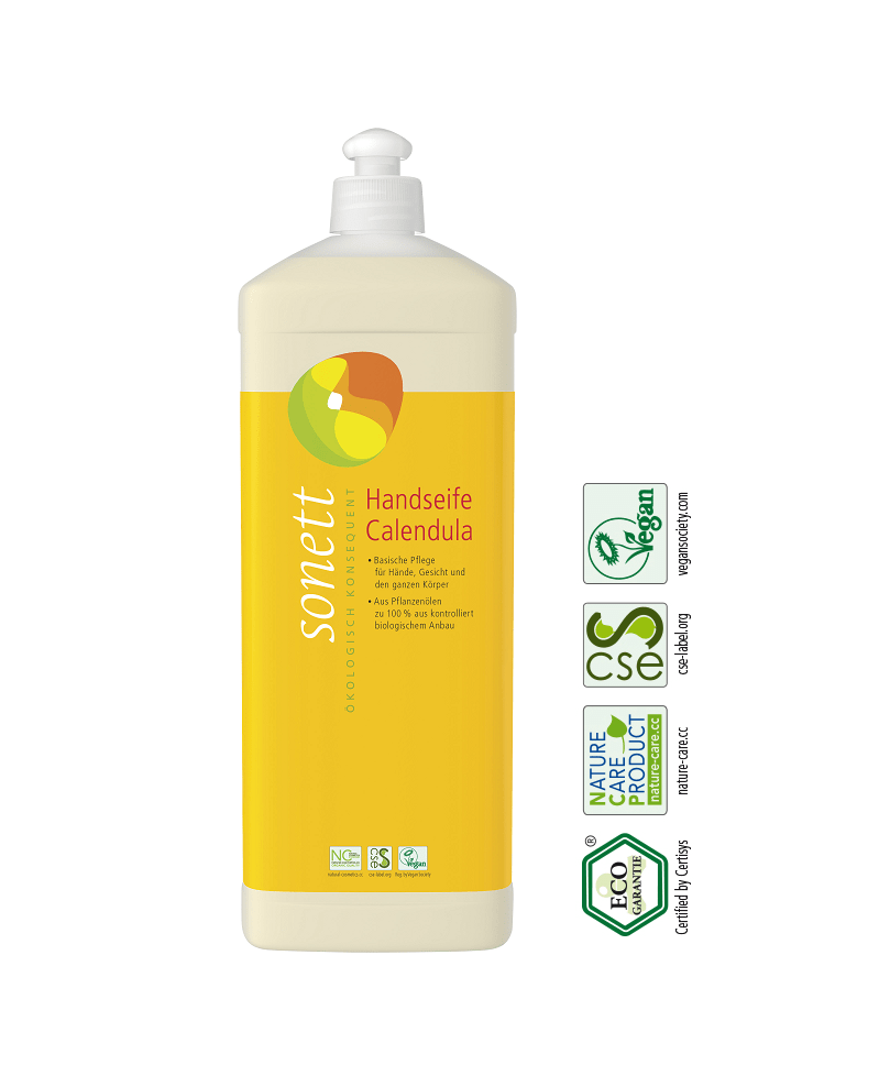 Eco Sapun Lichid-Gel de Dus Galbenele Sonett 1 l