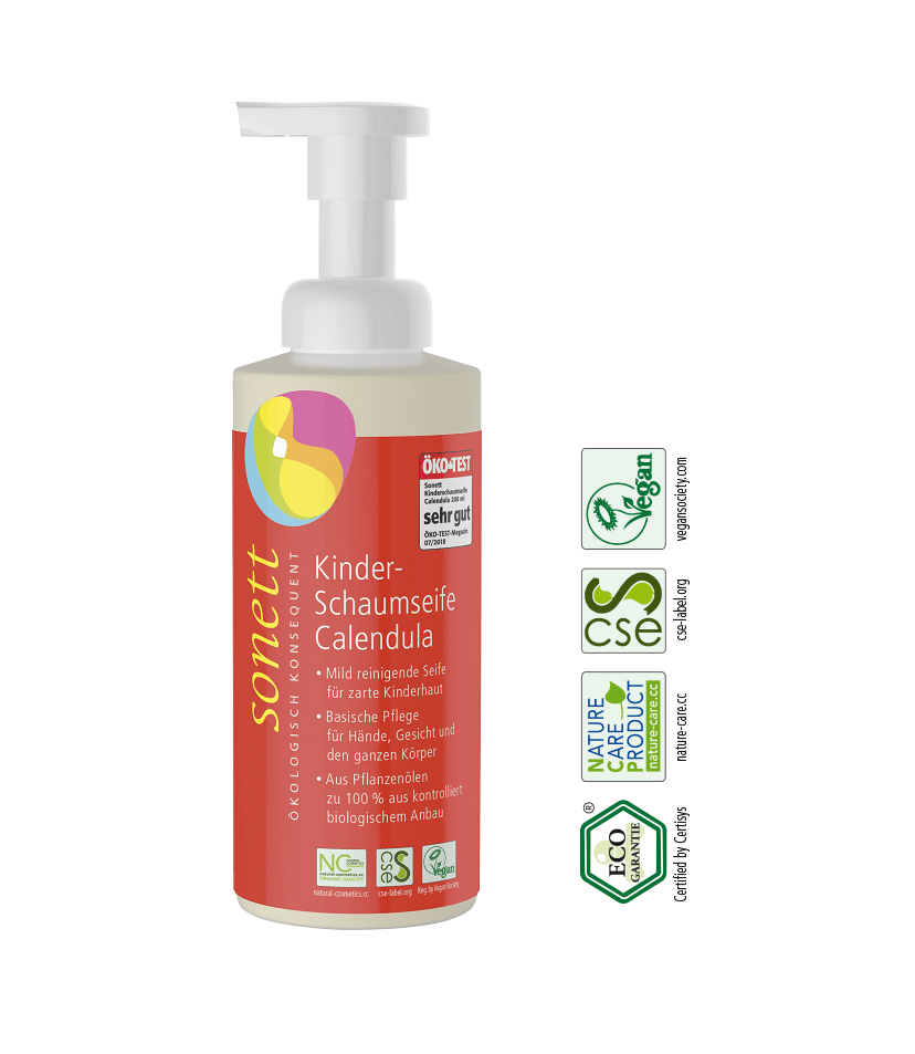 Eco Sapun Lichid-Gel de Dus Spumant cu Galbenele pentru Copii Sonett 200 ml