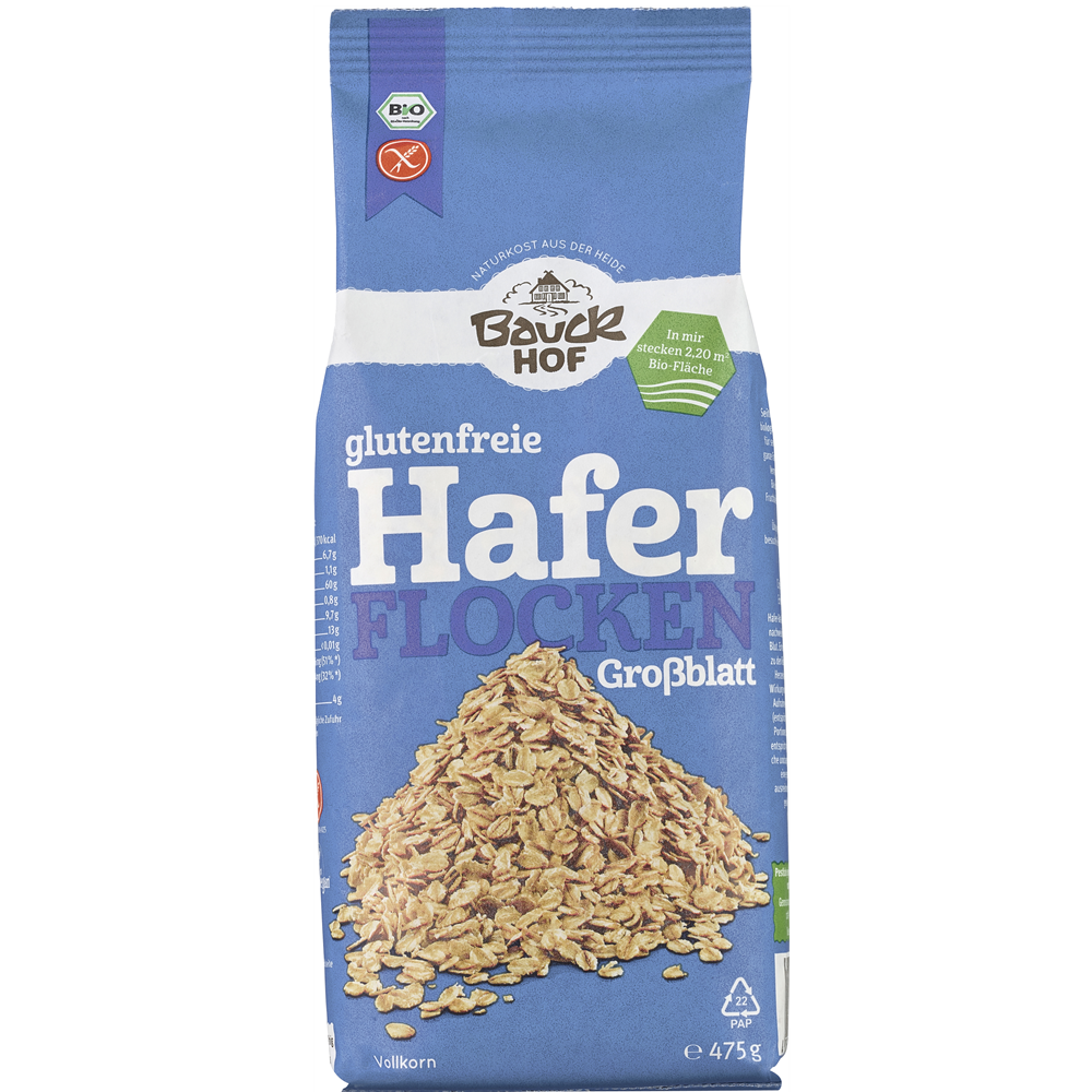 Fulgi de Ovaz Bio Mari Integrali Fara Gluten Bauck Hof 475 g