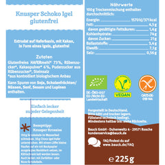 Fulgi de Ovaz Bio Crocanti cu Ciocolata Fara Gluten Bauck Hof 225 g