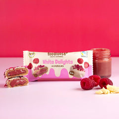 Fursecuri Bio cu Zmeura White Delights Foodloose 40 g