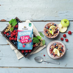Granola Bio cu Fructe de Padure Low Sugar Krunchy Barnhouse 375 g