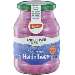 Iaurt de Vaca Bio cu Afine 3,8% Borcan Andechser Natur 500 g