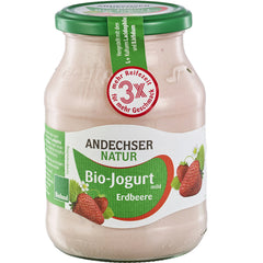 Iaurt de Vaca Bio cu Capsuni 3,8% Borcan Andechser Natur 500 g