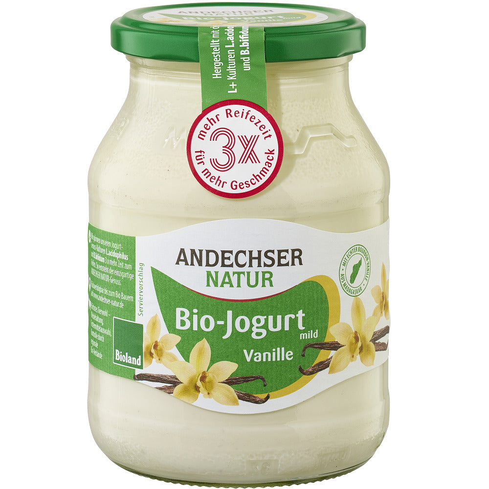 Iaurt de Vaca Bio cu Vanilie 3,8% Borcan Andechser Natur 500 g