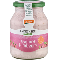 Iaurt de Vaca Bio cu Zmeura 3,8% Borcan Andechser Natur 500 g
