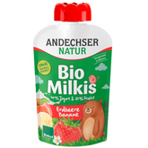Iaurt cu Fructe Bio cu Capsuni si Banane Milkis Andechser Natur 100 g