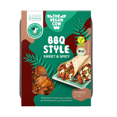 Inlocuitor de Carne Vegan Bio Barbecue Style Sweet & Spicy The Vegan Cow 180 g