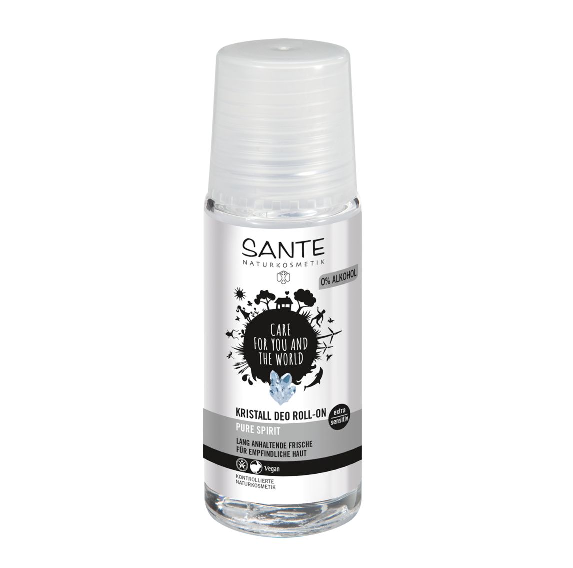 Kristall Deodorant Roll-on Extra Sensitiv Fara Parfum si Alcool Sante 50 ml