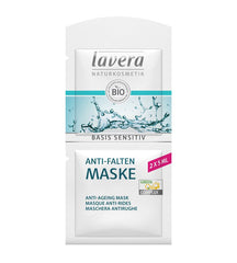Masca Antirid pentru Toate Tipurile de Ten cu Coenzima Q10, Basis Sensitiv Lavera 2 x 5 ml