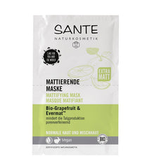 Masca de Fata pentru Toate Tipurile de Ten Vegan Sante 2 x 4 ml