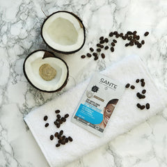 Masca de Fata pentru Toate Tipurile de Ten cu Cafea si Cocos Vegan Sante 2 x 4 ml