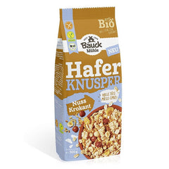 Musli Bio Crocant Vegan Fara Gluten din Ovaz si Nuci Bauck Hof 300 g